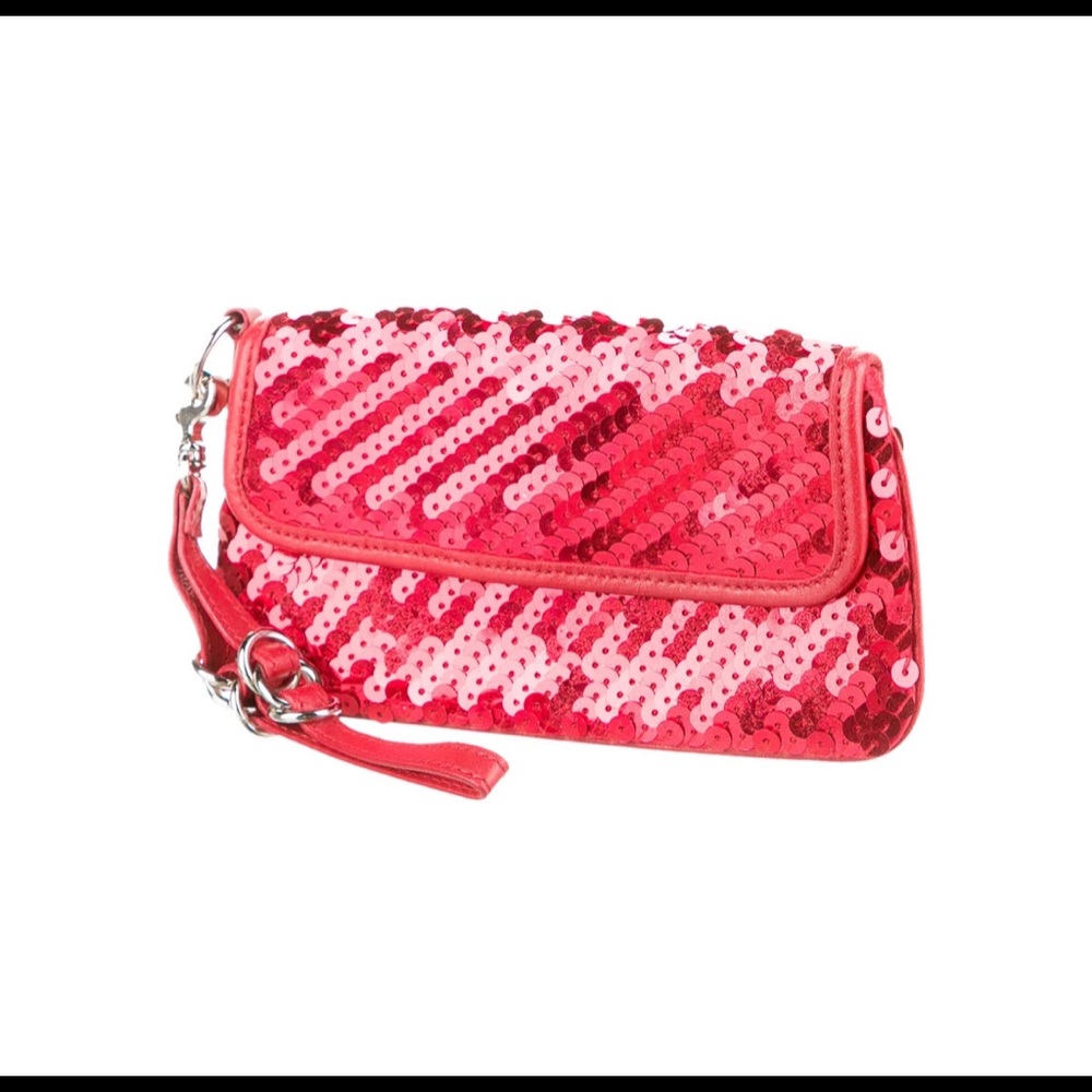 Red Sequin Marc Jacobs clutch purse pocketbook NWT